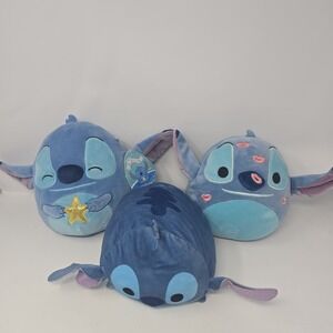 Squishmallow Stitch From Lilo & Stitch Plush Toy NWT Lot Of 3 Stich Plush